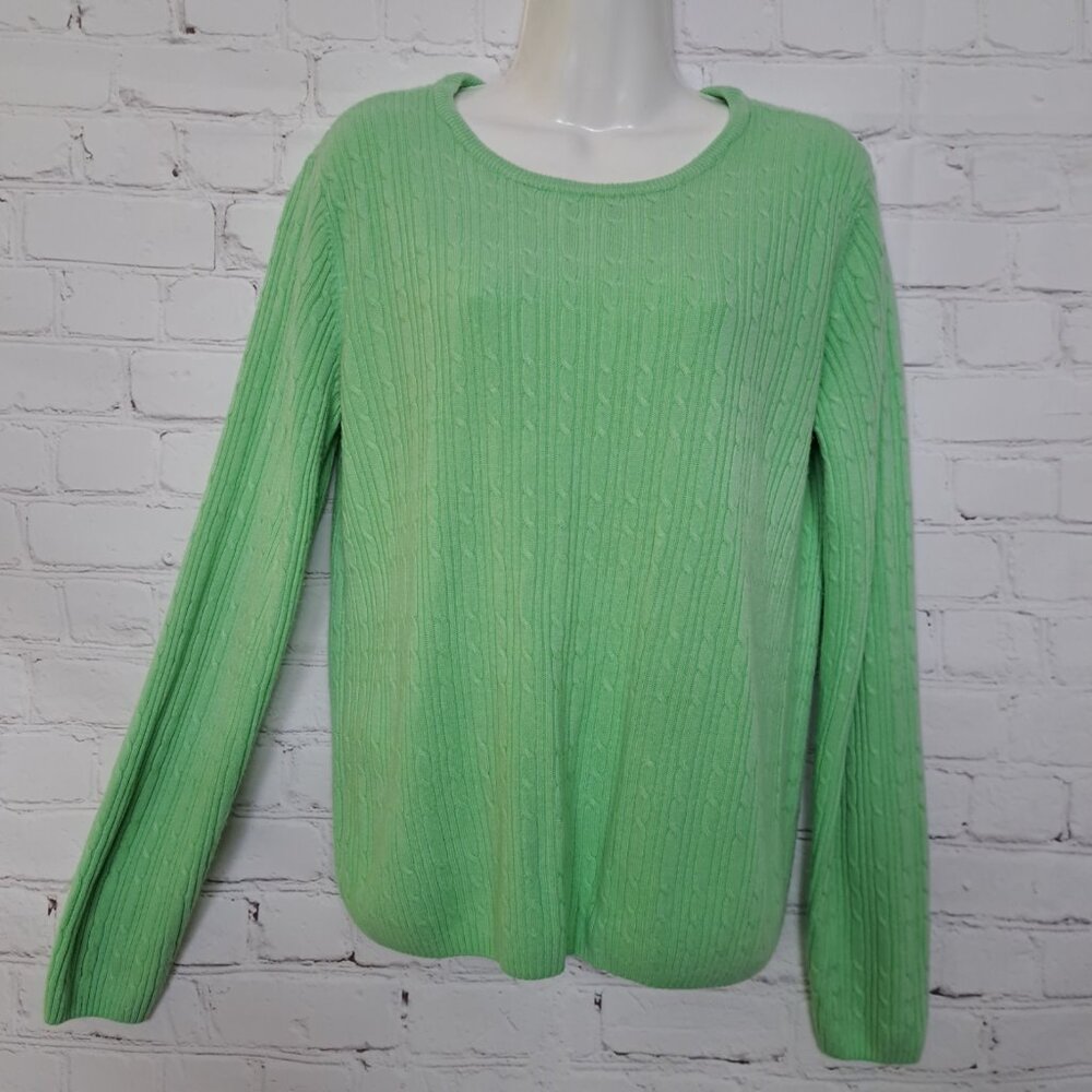 Kim Rogers 100% Acrylic Cable Knit Classic Sweater Size 8